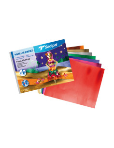 CUADERNO 10h PAPEL ALUMINIO SADIPAL 32x24cm