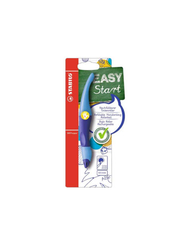 ROLLER TLIQ STABILO EASY ORIGINAL para ZURDOS cuerpo AZUL-AZUL CLARO
