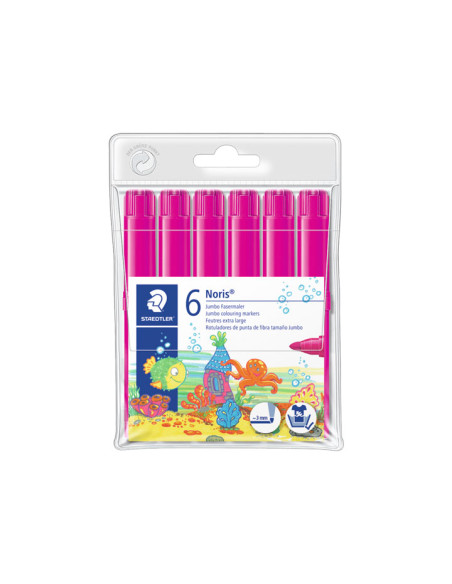 PACK 6 ROTULADORES STAEDTLER NORIS JUMBO