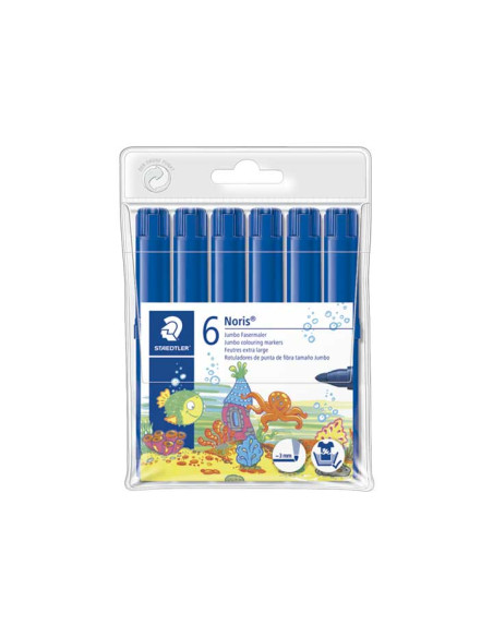 PACK 6 ROTULADORES STAEDTLER NORIS JUMBO