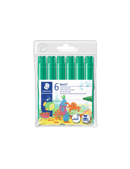 PACK 6 ROTULADORES STAEDTLER NORIS JUMBO