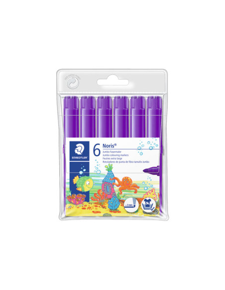 PACK 6 ROTULADORES STAEDTLER NORIS JUMBO