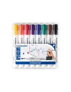 ESTUCHE 8 ROTULADORES STAEDTLER LUMOCOLOR  WHITEBOARD MARKER