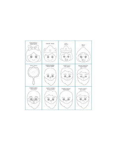 BOLSA 12 CARETAS NIEFENVER CUENTOS BLANCANIEVES