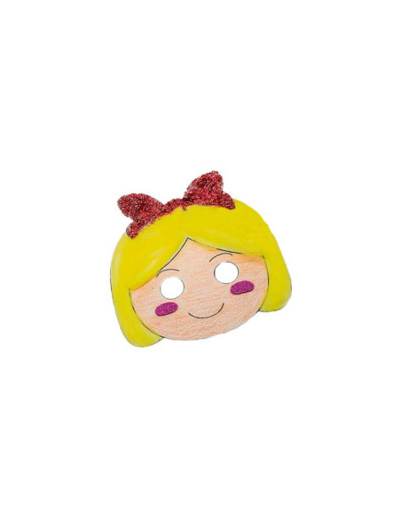 CARETA CARTULINA 300 gr para RECORTAR Y DECORAR BLANCANIEVES PACK de 12
