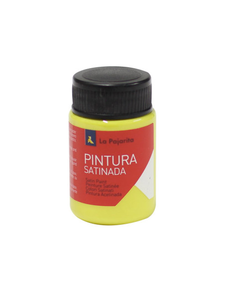 LA PAJARITA TÉMPERA ESCOLAR BOTE DE 35ML SATINADA AMARILLO LIMON L-01