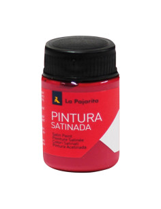 LA PAJARITA TÉMPERA ESCOLAR BOTE DE 35ML SATINADA ROJO CARMIN L-09