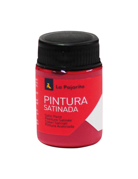 LA PAJARITA TÉMPERA ESCOLAR BOTE DE 35ML SATINADA ROJO CARMIN L-09