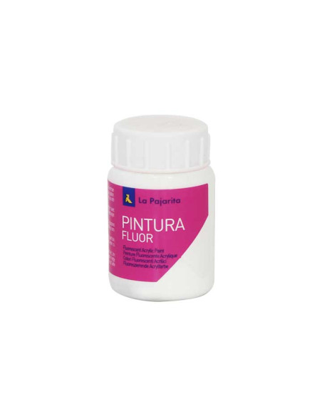 BOTE PINTURA ACRÍLICA LA PAJARITA 75ml FLÚOR