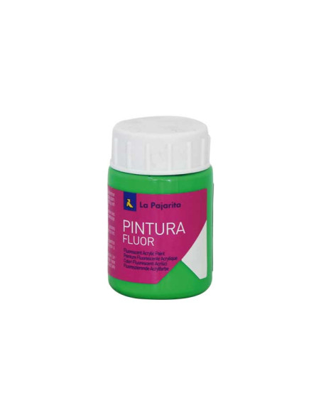 BOTE PINTURA ACRÍLICA LA PAJARITA 75ml FLÚOR