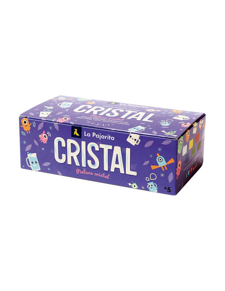 PINTURA para CRISTAL LA PAJARITA 25 ml bote  ESTUCHE de 6