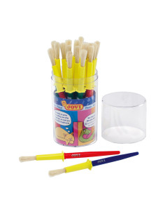 JOVI SCHOOL PINCELES ESCOLARES MEDIANOS PELO CERDA BOTE 20 UD