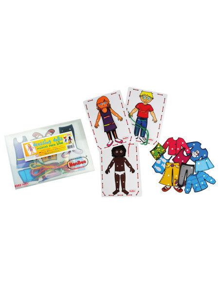 SET 3 TARJETAS PARA HILAR HENBEA MUÑECOS