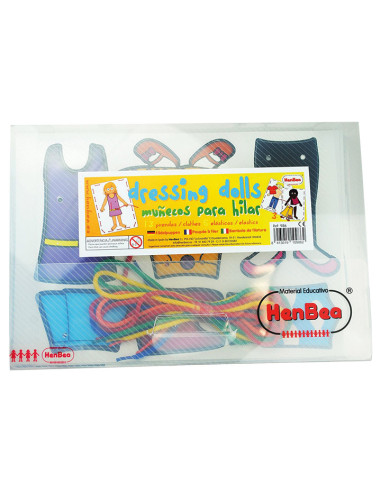 SET 3 TARJETAS PARA HILAR HENBEA MUÑECOS