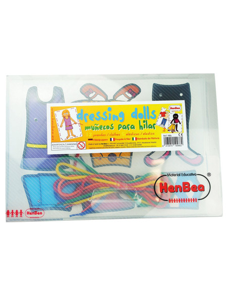 SET 3 TARJETAS PARA HILAR HENBEA MUÑECOS