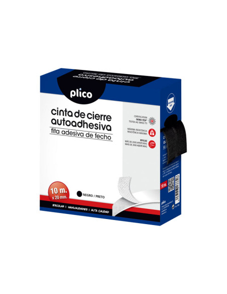 CINTA DE CIERRE ADHSEIVA PLICO VELCRO 10m