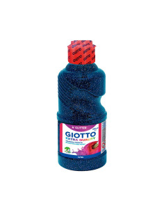 GIOTTO TÉMPERA GLITTER AZUL OSCURO BOTELLA 250 ML