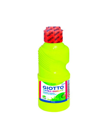 TEMPERA GIOTTO LIQUIDA FLUO 250 ml botella AMARILLO