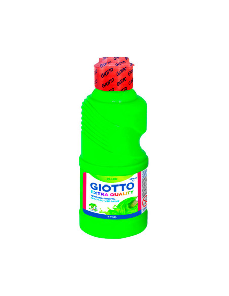 TEMPERA GIOTTO LIQUIDA FLUO 250 ml botella VERDE