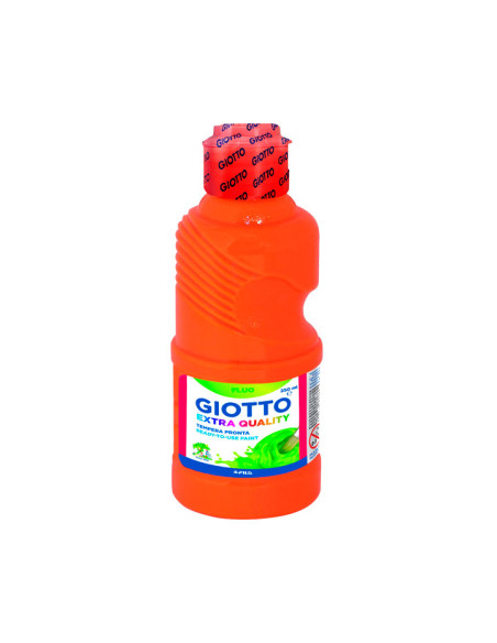 TEMPERA GIOTTO LIQUIDA FLUO 250 ml botella NARANJA
