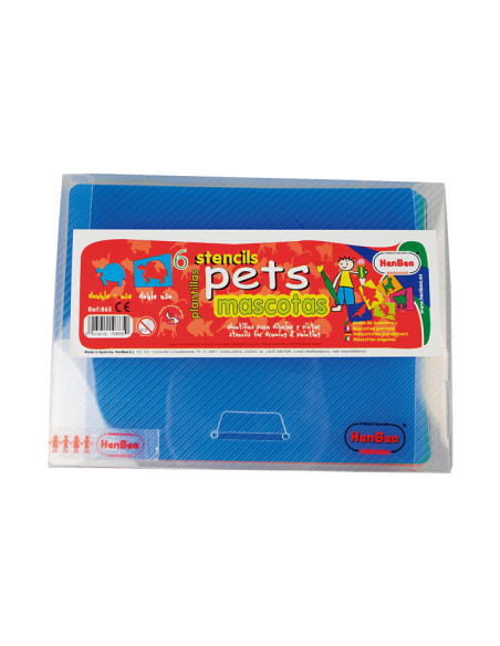 SET 6 PLANTILLAS HENBEA MASCOTAS