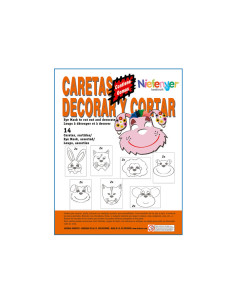 BOLSA 14 CARETAS NIEFENVER PARA DECORAR ANIMALES