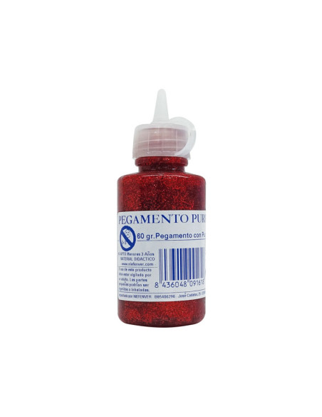 PURPURINA NIEFENVER GLITTER ROJO bote de 60gr