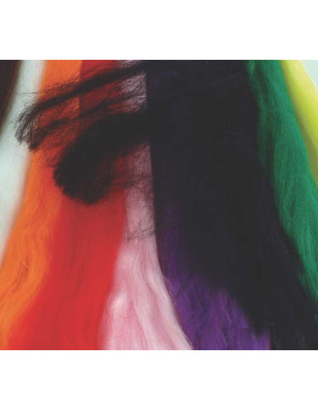 MADEJA FANTASIA NIEFENVER PAQUETE de 10 UNIDADES Azul Marron Blanco Naranja Rojo Rosa Violeta Negro Verde y Amarillo