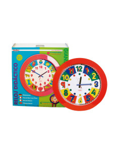 RELOJ GIGANTE HENBEA ESCOLAR ANIMALES 2