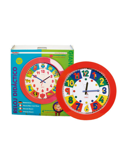 RELOJ GIGANTE HENBEA ESCOLAR NÚMEROS