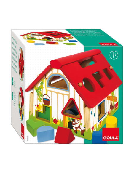 JUEGO EDUCATIVO GOULA DE HABILIDAD GRANJA FORMAS GEOMETRICAS 1 AÑO