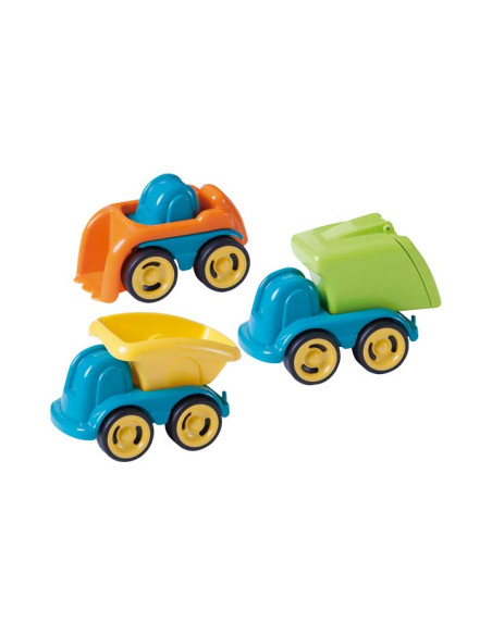 SET DE 6 VEHÍCULOS MINILAND MINIMOBIL DUMPY 18cm