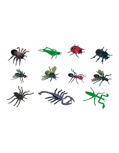 BOTE 12 FIGURAS MINILAND INSECTOS