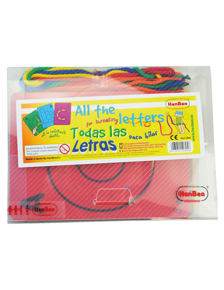 SET 28 TARJETAS PARA HILAR HENBEA LETRAS