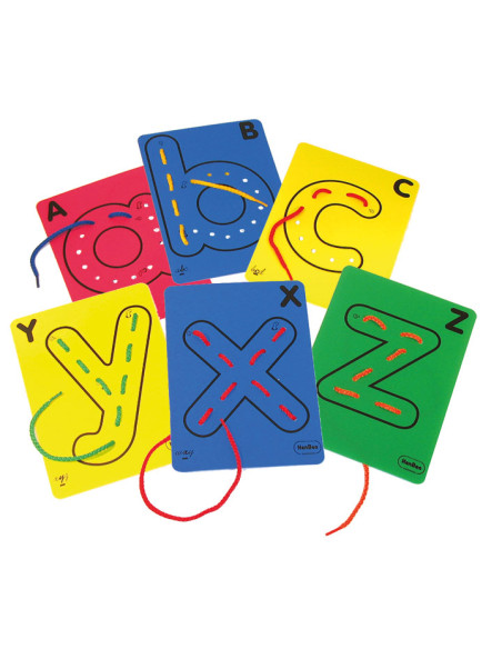 SET 28 TARJETAS PARA HILAR HENBEA LETRAS