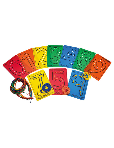 SET 10 TARJETAS PARA HILAR HENBEA NÚMEROS