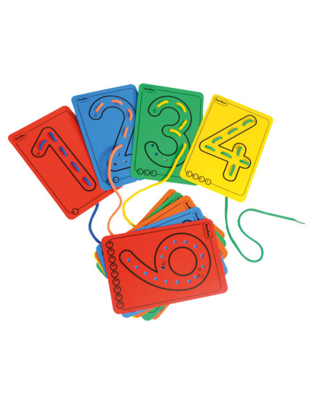 SET 10 TARJETAS PARA HILAR HENBEA NÚMEROS