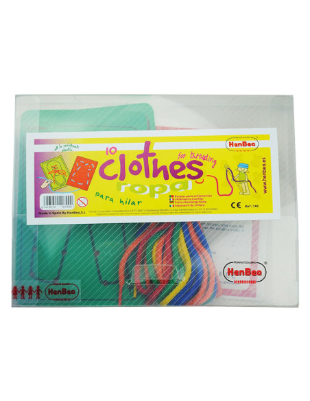 SET 10 TARJETAS PARA HILAR HENBEA ROPA