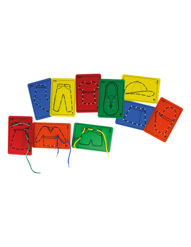 SET 10 TARJETAS PARA HILAR HENBEA ROPA