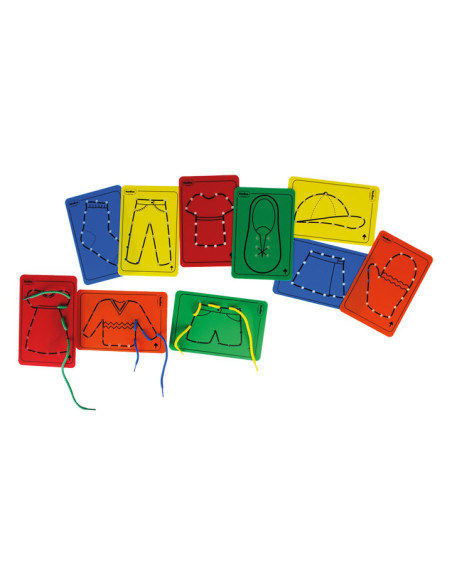 SET 10 TARJETAS PARA HILAR HENBEA ROPA