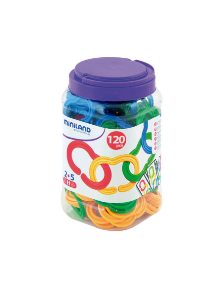 BOTE DE 120 CADENAS ENGARZABLES PLANAS