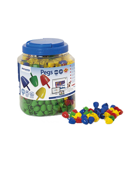 BOTE 650 PIVOTES MINILAND PARA MOSAICOS Ø 2cm