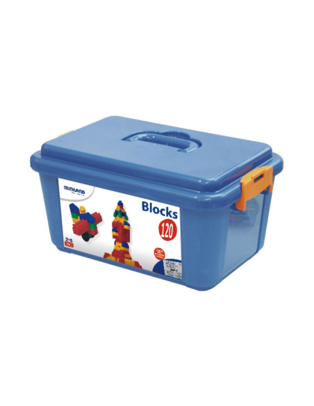CONTENEDOR MINILAND DE 120 BLOCS PARA CONSTRUCCIONES