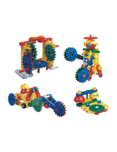 CONTENEDOR 62 PIEZAS MINILAND JUNIOR ENGINEER GEARS