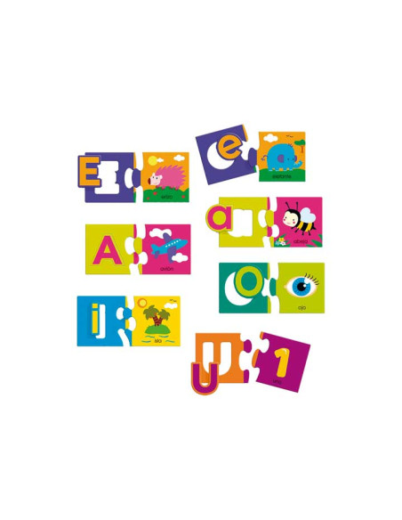 PUZZLE DISET LAS VOCALES
