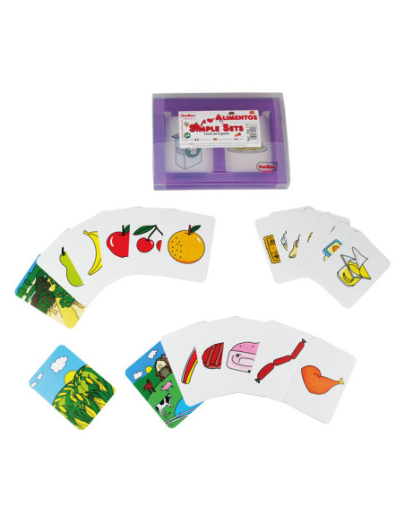 SET 9 TARJETAS HENBEA DE FAMILIAS ALIMENTOS