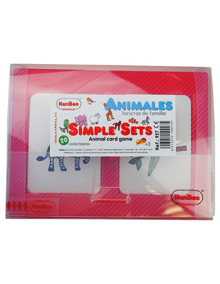 SET 24 TARJETAS HENBEA DE FAMILIAS ANIMALES