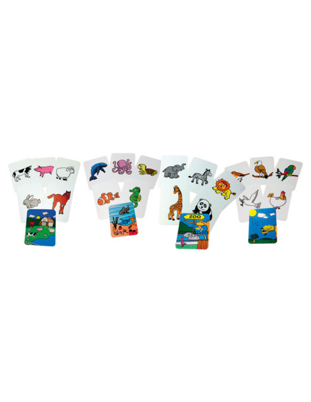 SET 24 TARJETAS HENBEA DE FAMILIAS ANIMALES