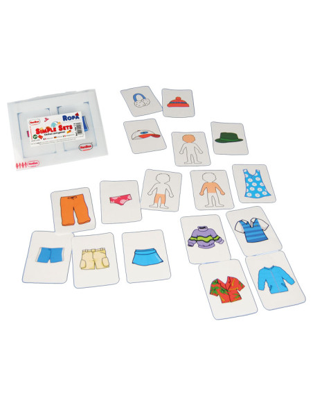 SET 24 TARJETAS HENBEA DE FAMILIAS ROPA