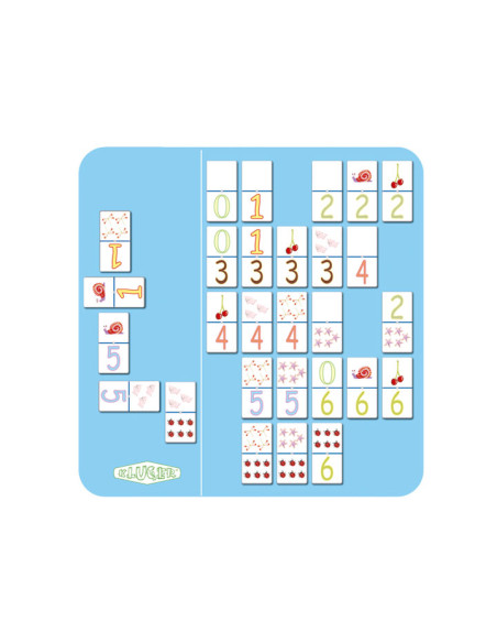 JUEGO KLUGER DOMINO NUMEROS GIGANTES 6 FICHAS 45x9 CM